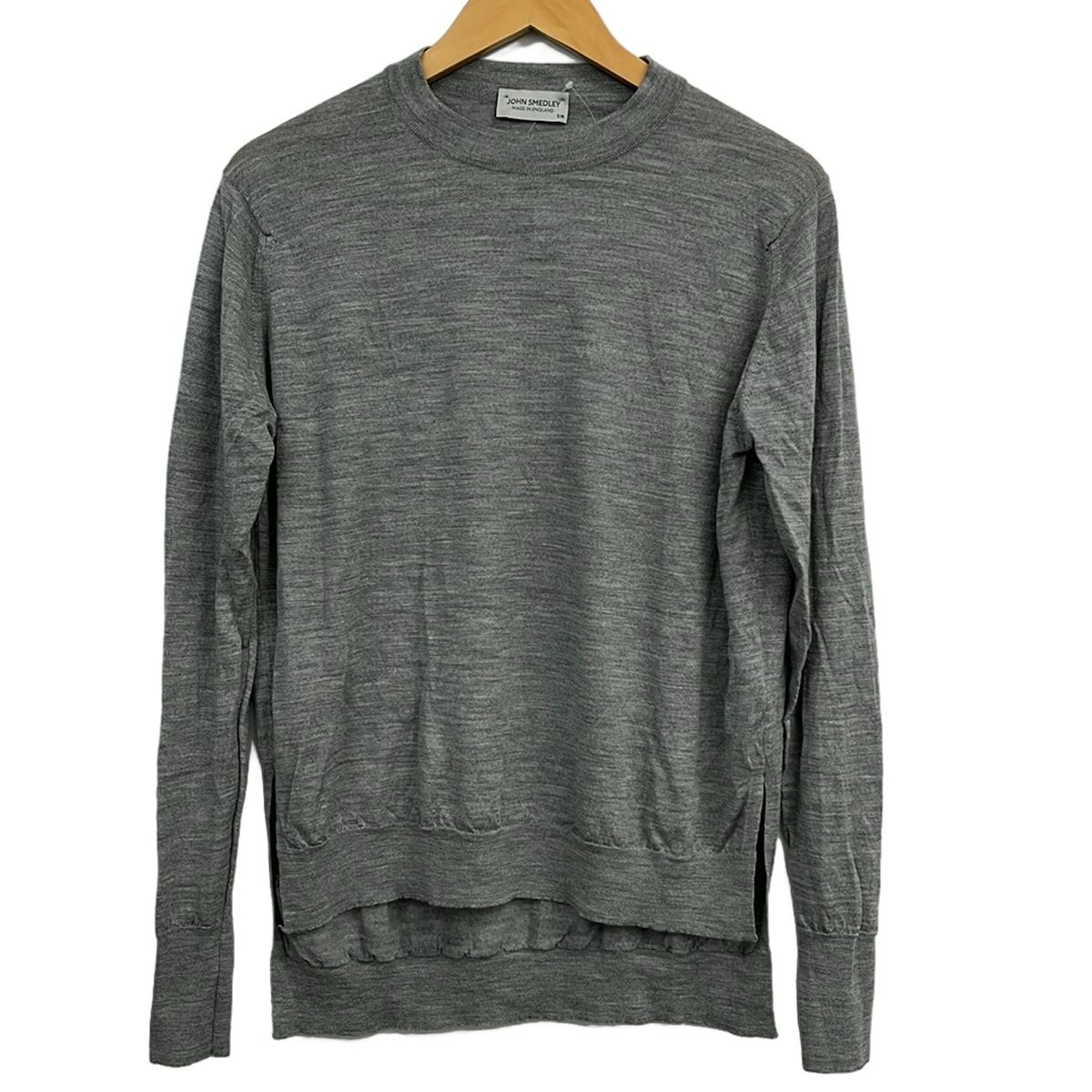 JOHN SMEDLEY(ジョンスメドレー) 長袖セーター サイズS/M メンズ美品 - グレー クルーネック