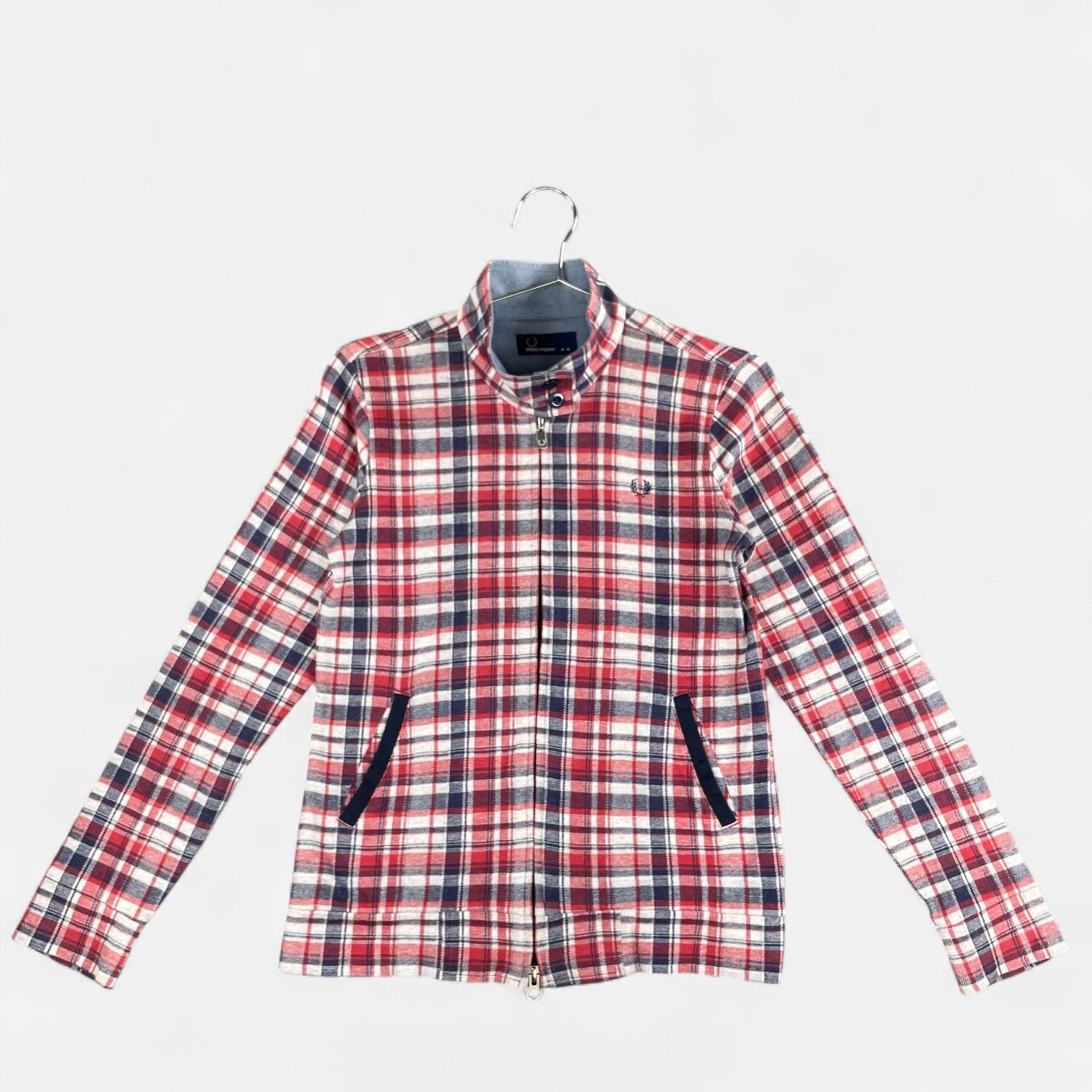 FRED PERRY フレッドペリー チェック柄 トラックジャケット ジップ 