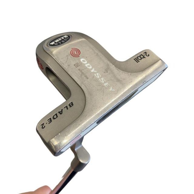 【中古】 オデッセイ WHITE STEEL 2・ball BLADE2 35インチ パター PT スチール (フレックスその他) メンズ 男性用 右利き 右用 Dランク ゴルフクラブ