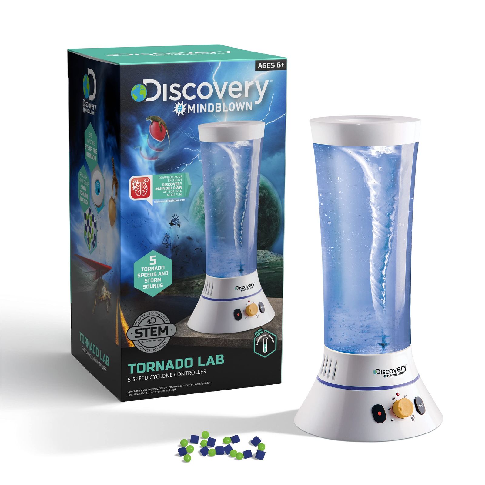 Discovery トルネードラボ 5速サイクロンコントローラー 教育学習アクティビティキット 楽しくてエキサイティングなおもちゃ STEM実験セット 男の子 女の子 子供 対象年齢6歳以上