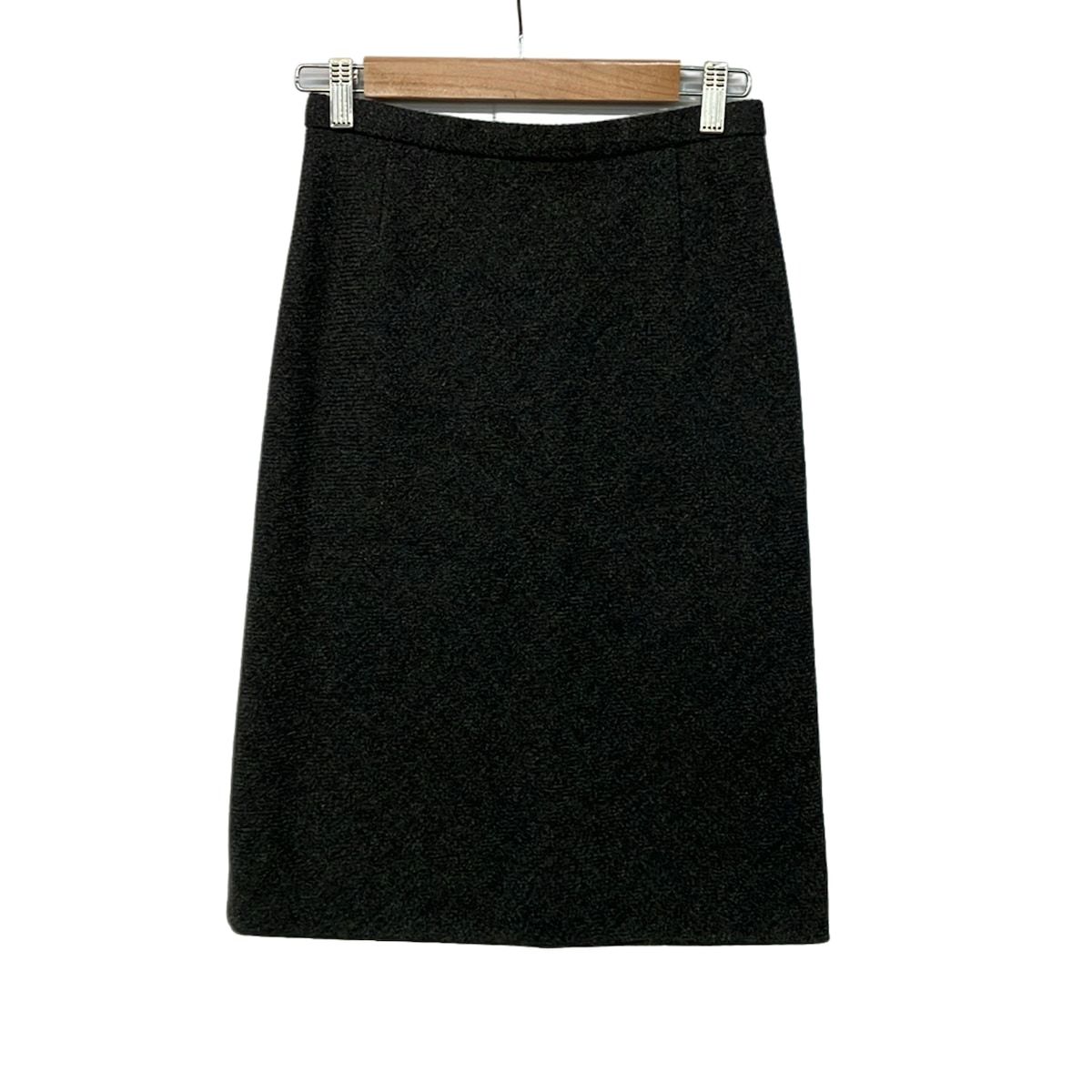 LOUIS VUITTON(ルイヴィトン) スカート サイズ34 S レディース美品 - RW082A WNSK05W3Z ダークグレー×マルチ ひざ丈