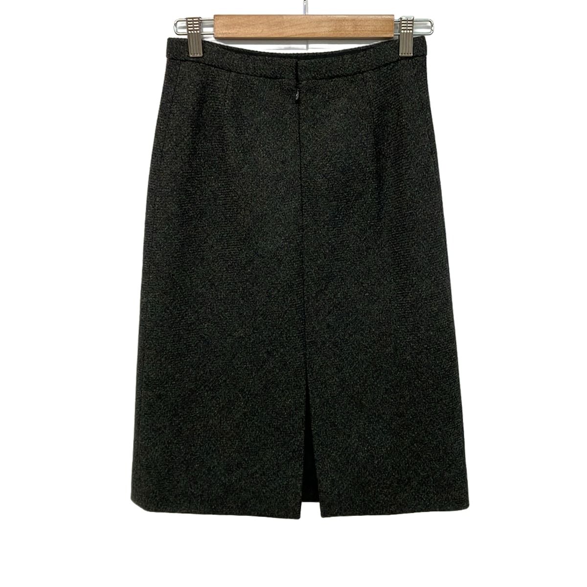 LOUIS VUITTON(ルイヴィトン) スカート サイズ34 S レディース美品 - RW082A WNSK05W3Z ダークグレー×マルチ ひざ丈