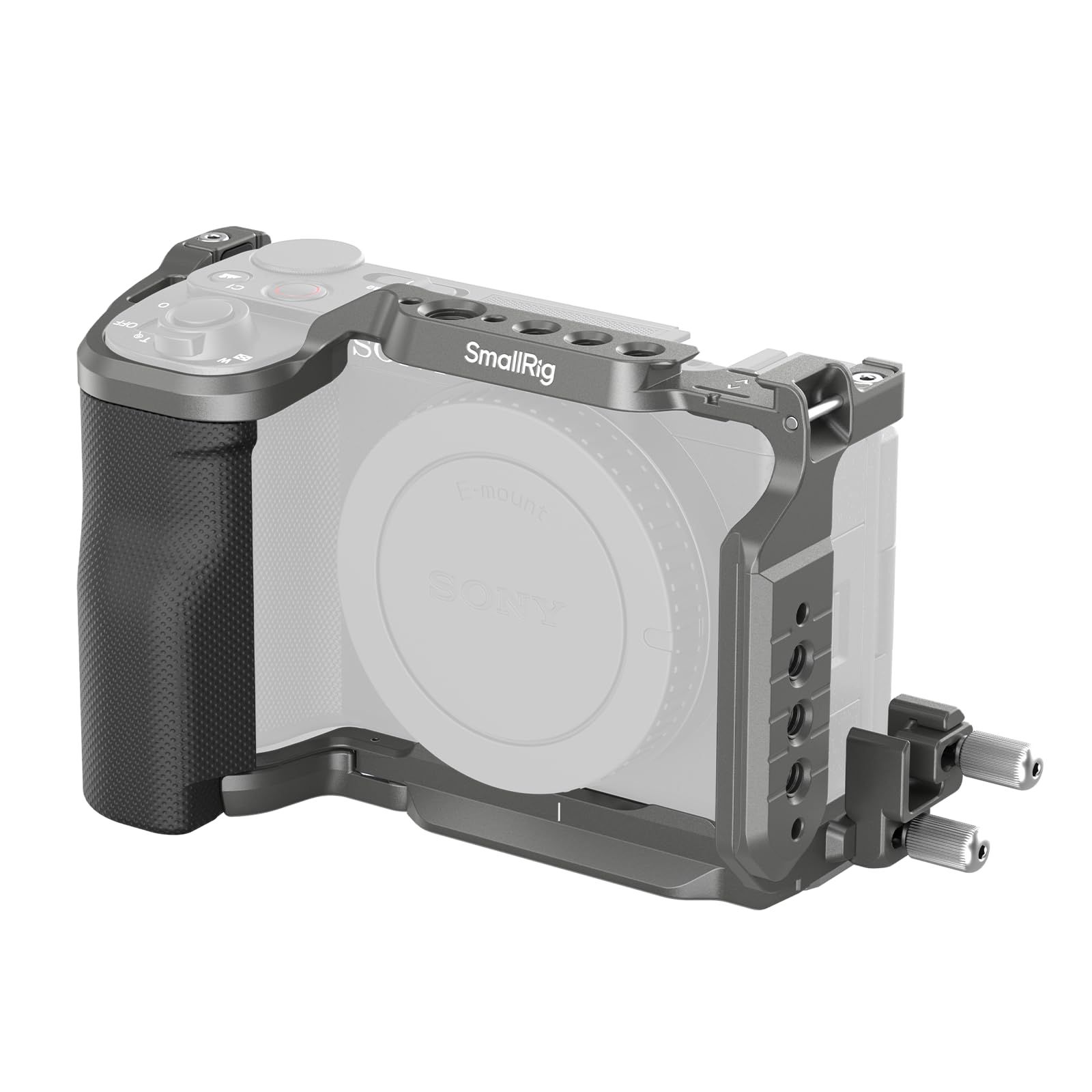 SMALLRIG ZV-E10 II HawkLock クイックリリースケージキット Sony ZV-E10 II用 HDMI用ケーブルクランプ付き 人間工学に基づいて設計されたシリコンハンドル内蔵 Arca QDソケット用クイックリリースプレート - 49 14,321円