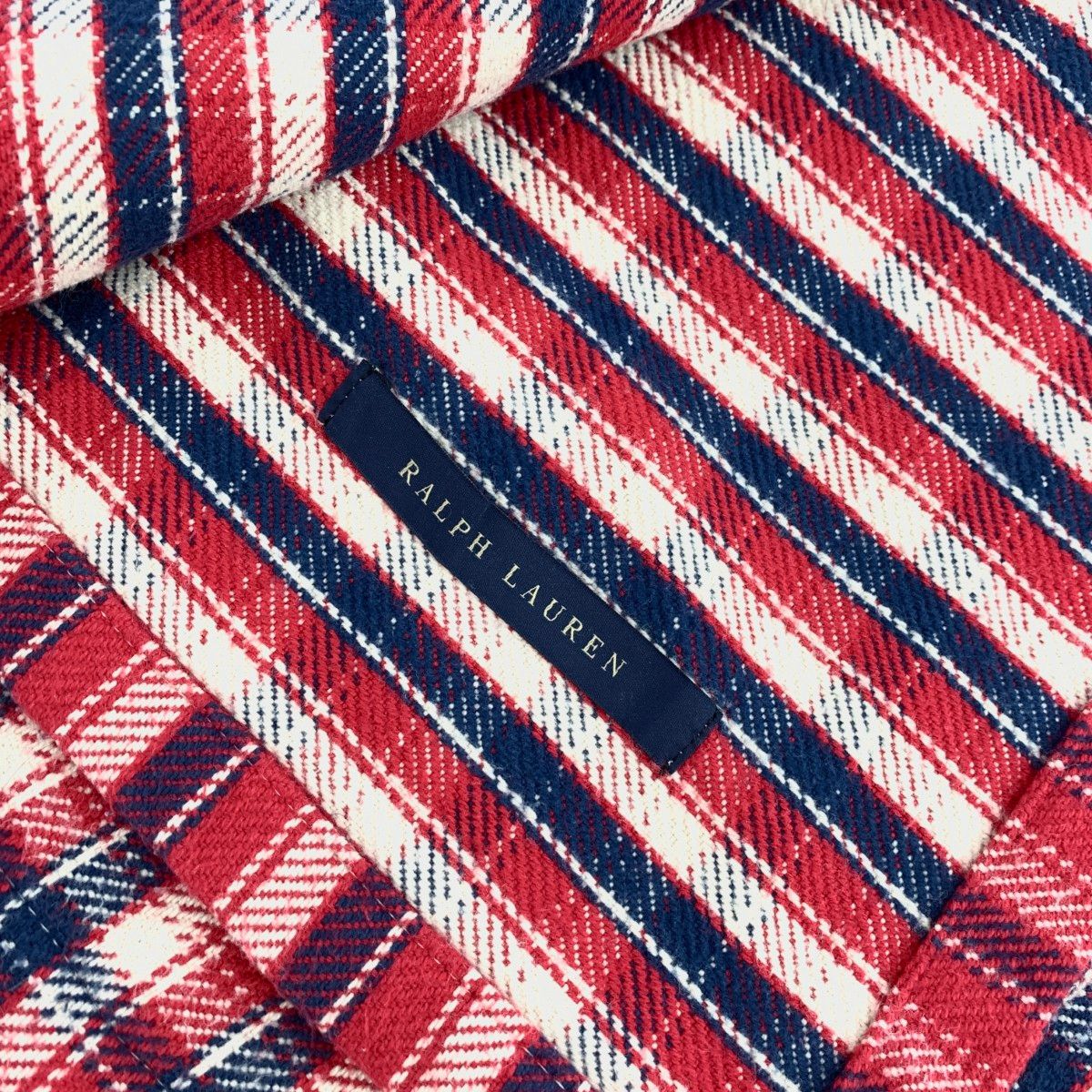 RALPH LAUREN ラルフローレン ブランケット チェック柄 レッド ユニ