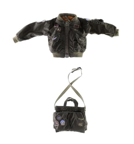 [TOYBARJAPAN ]1/12スケール アクションフィギュア用 HASUKI CS007 女性用服 空軍ジャケットとショルダーバッグ(ヘッドと素体とほかの服は含みません)mt 8f315084