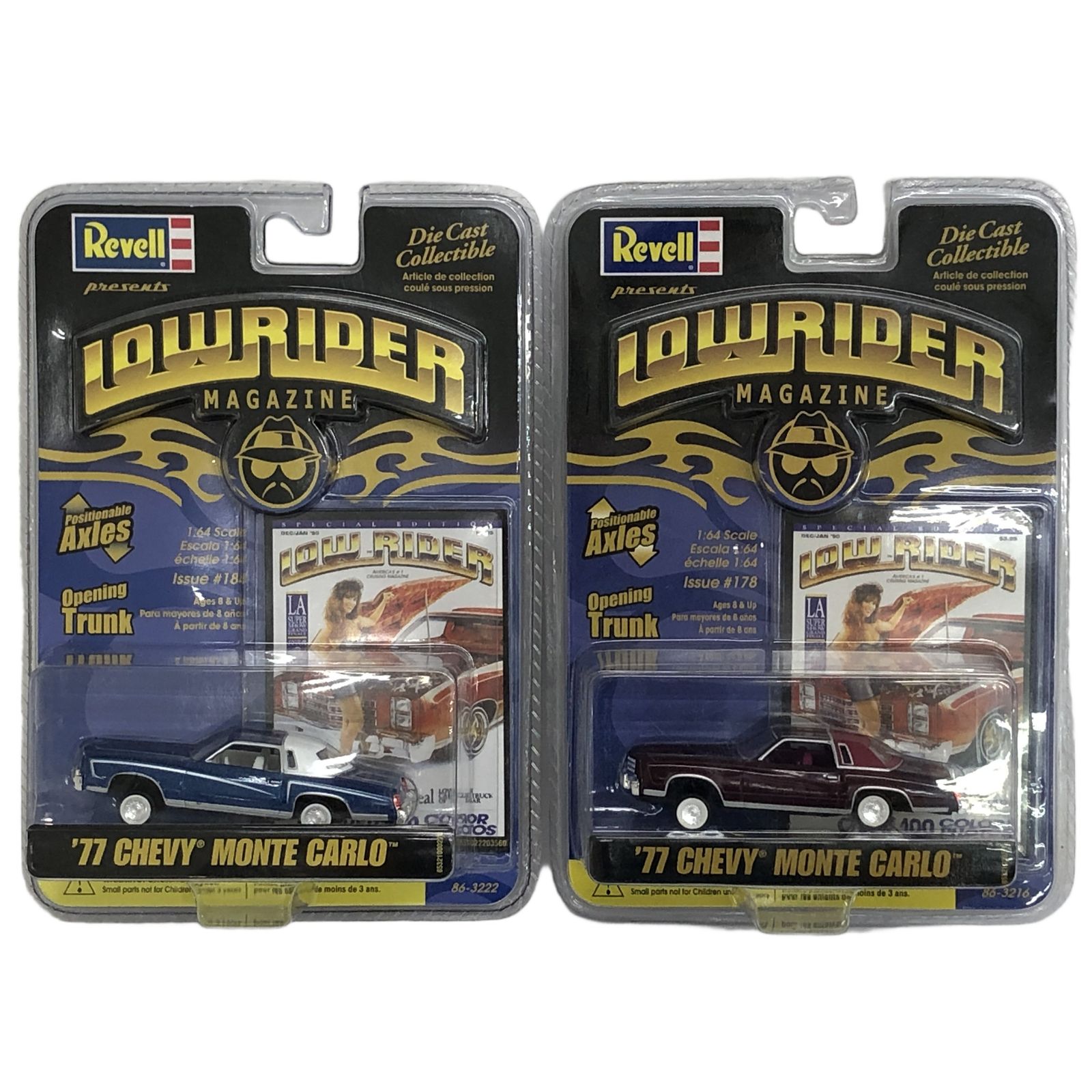 未使用 レベル 1/64 ローライダー マガジン 77 シボレー モンテカルロ 2台セット ミニカー N11522556 6,424円