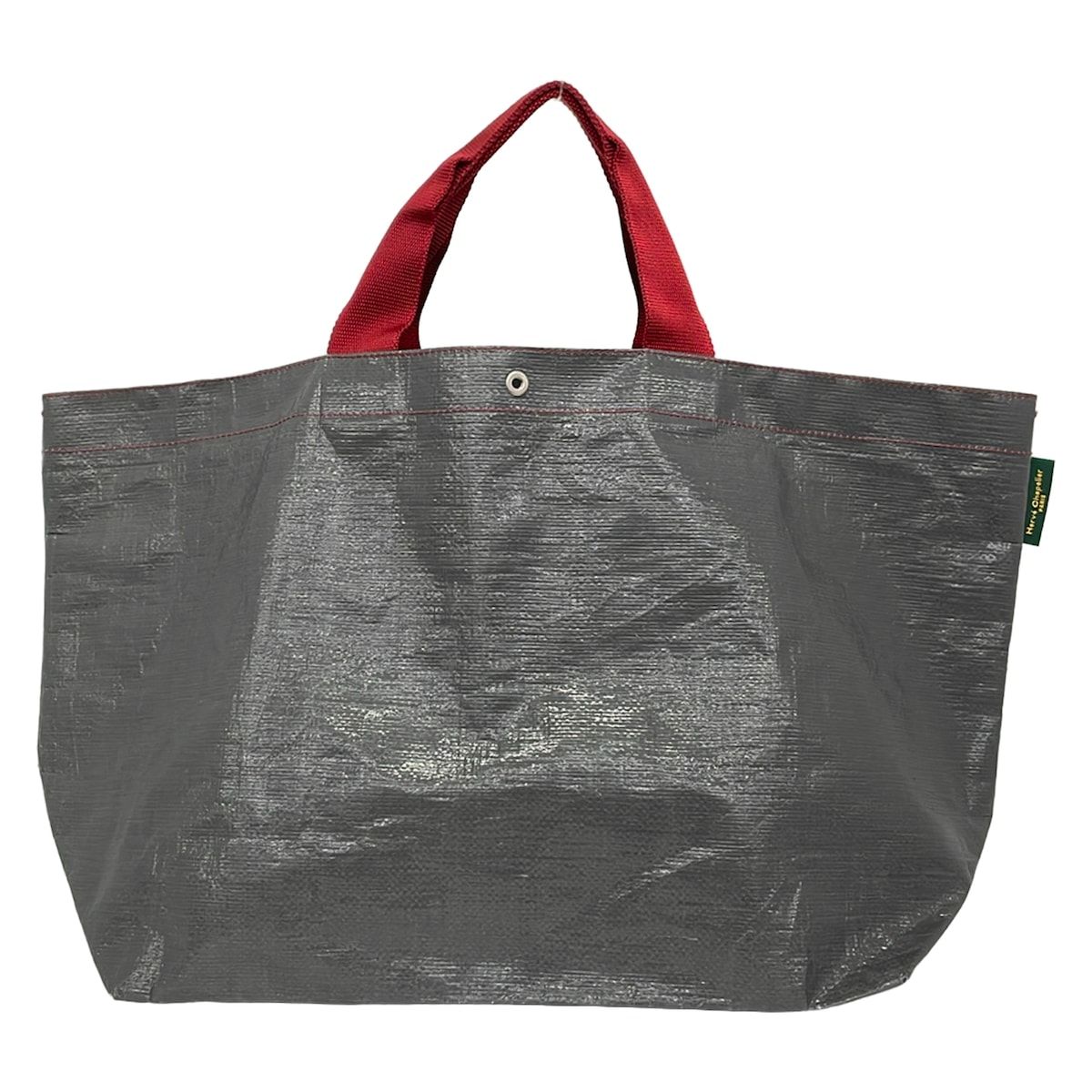 Herve Chapelier(エルベシャプリエ) トートバッグ マルシェバッグL ダークグレー×レッド PPライン