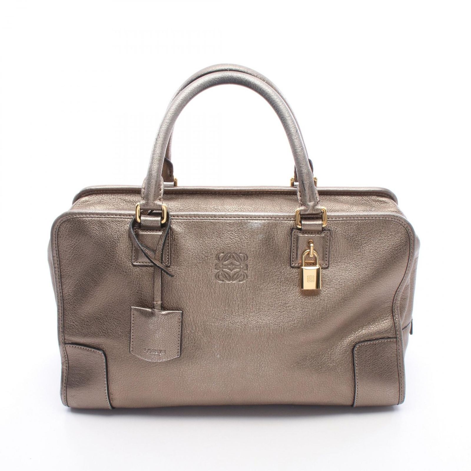 ロエベ LOEWE ハンドバッグ アマソナ36 メタリック ブロンズ レザー アマソナ 36 レディース Used B 81,290円