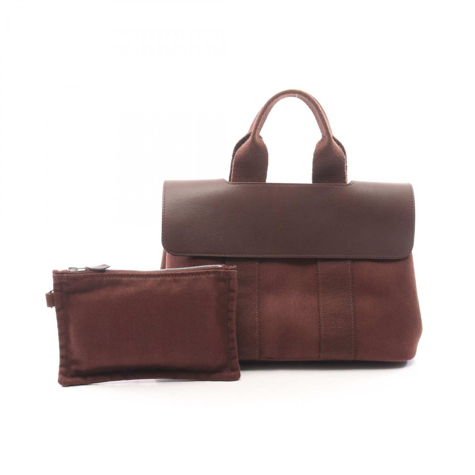 エルメス HERMES ハンドバッグ ヴァルパライソPM マロン キャンバス レザー ヴァルパライソPM マロン レディース Used B 75,790円