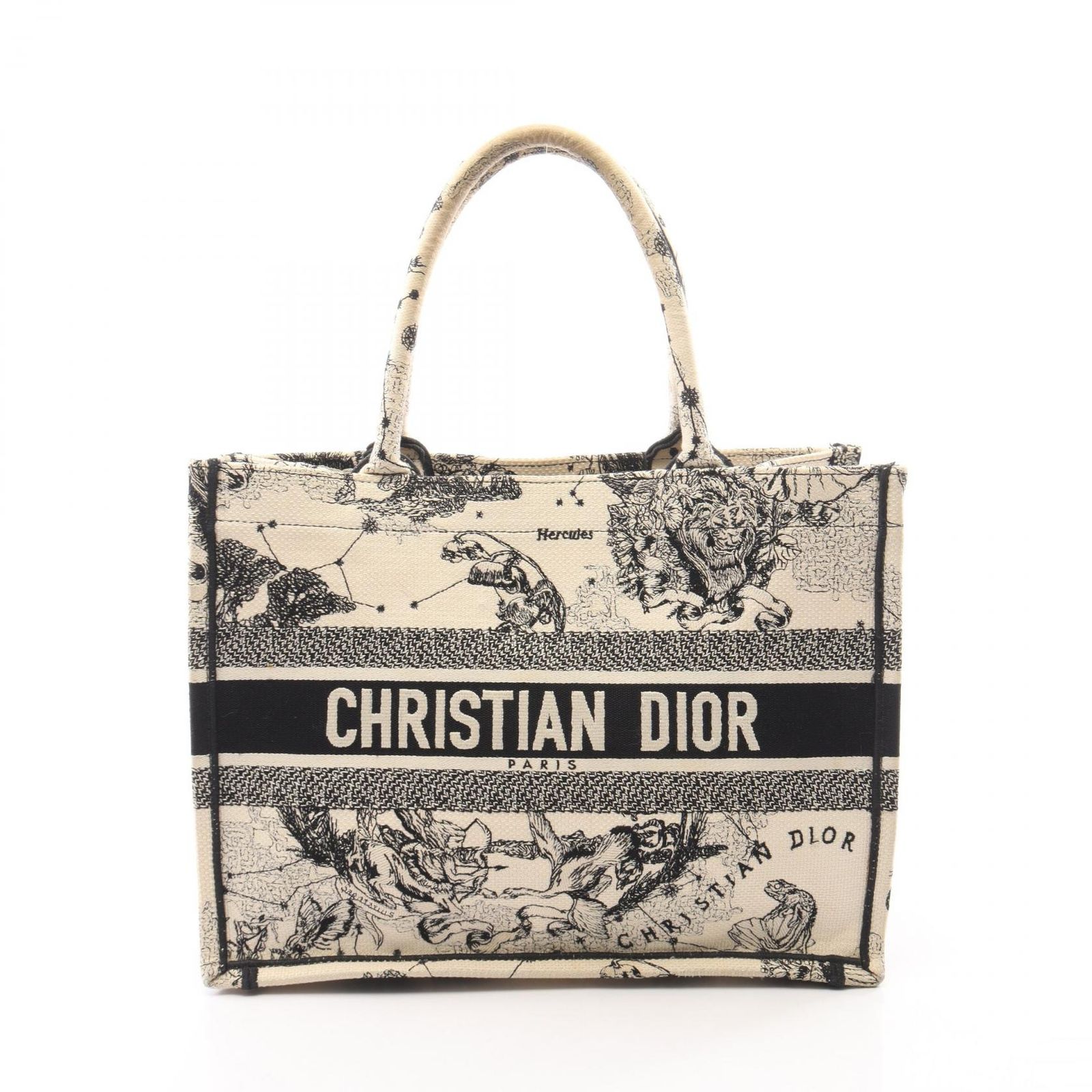 ディオール Dior トートバッグ BOOK TOTE ブックトート ミディアム トワル ドゥ ジュイ アイボリー/ブラック キャンバス ブックトート トワル ドゥジュイ ミディアム