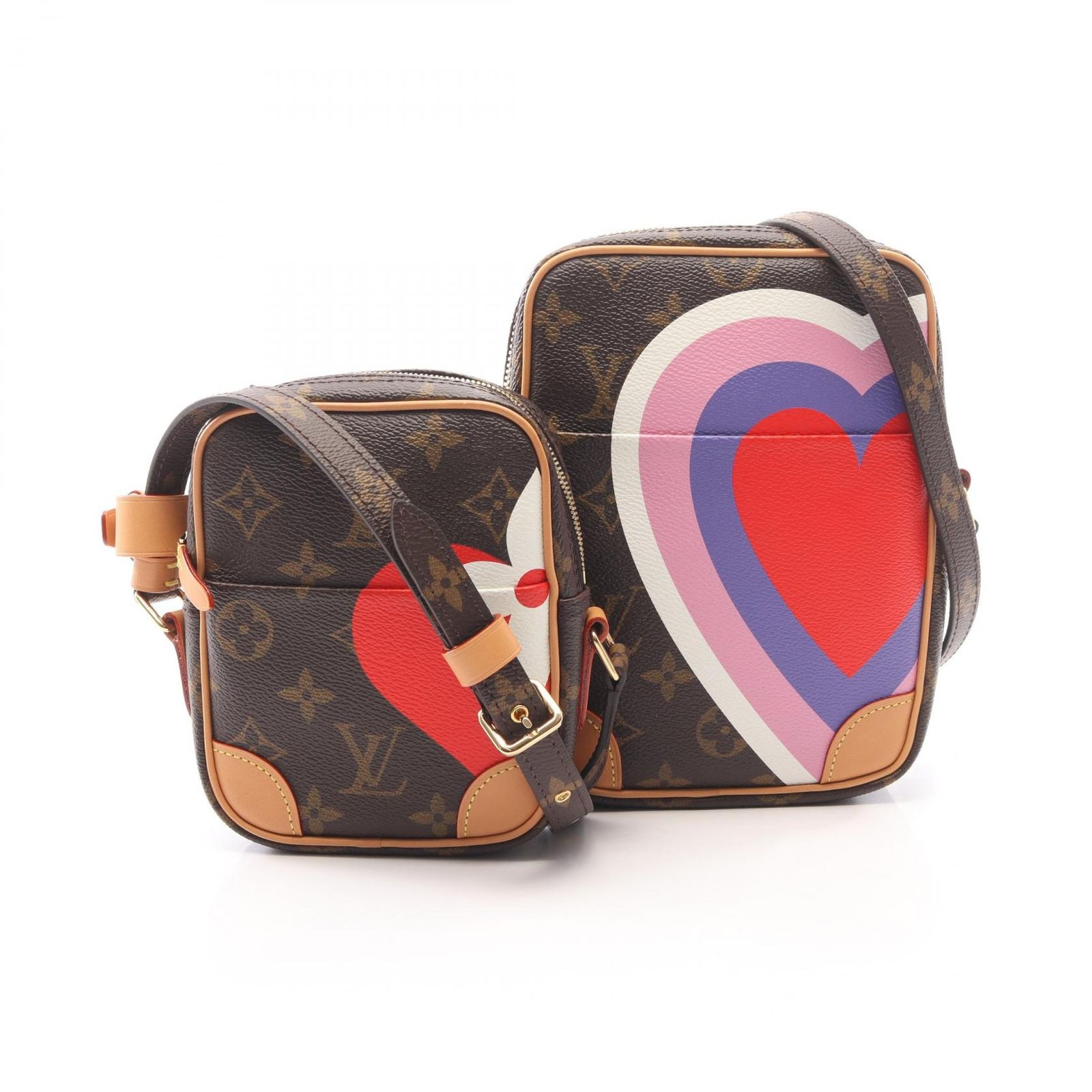 ルイ・ヴィトン LOUIS VUITTON ショルダーバッグ パナム セット ゲーム オン モノグラム M57450 PVCコーティングキャンバス レザー パナム・セット レディース Used A