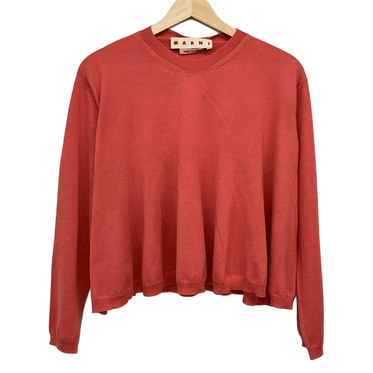MARNI(マルニ) 長袖セーター サイズ38 S レディース美品 - ピンク クルーネック/シルク混 12,921円