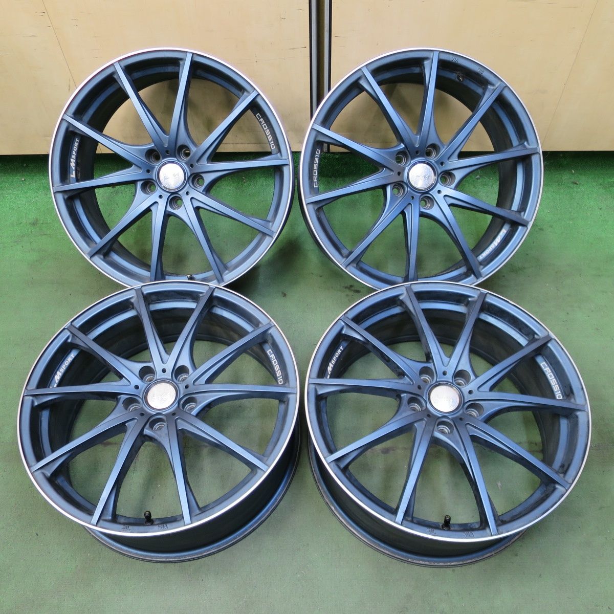 [送料無料] 4本価格★LM SPORT cross10 19インチ ホイール LMスポーツ クロス10 19×7.5J PCD114.3/5H★6073102NGホ