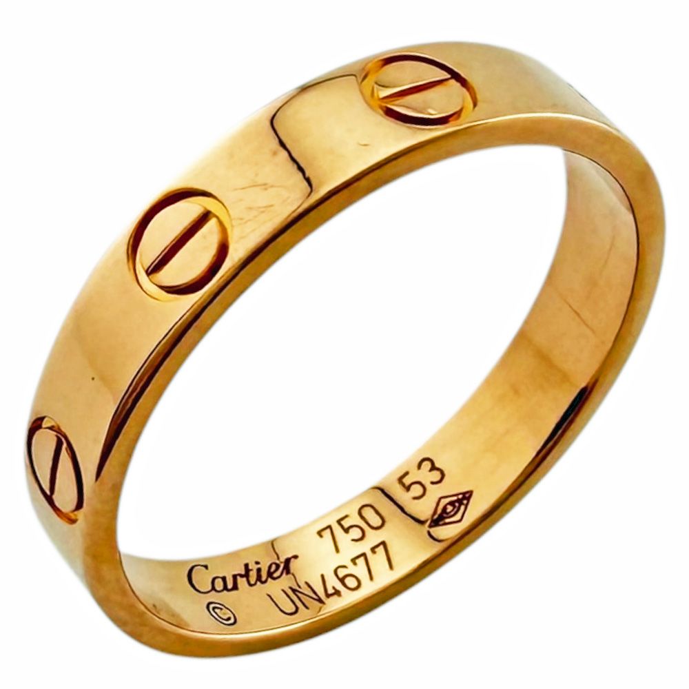 カルティエ ミニラブ リング 指輪 12.5号 18金 K18ピンクゴールド レディース CARTIER 中古 カルティエ
