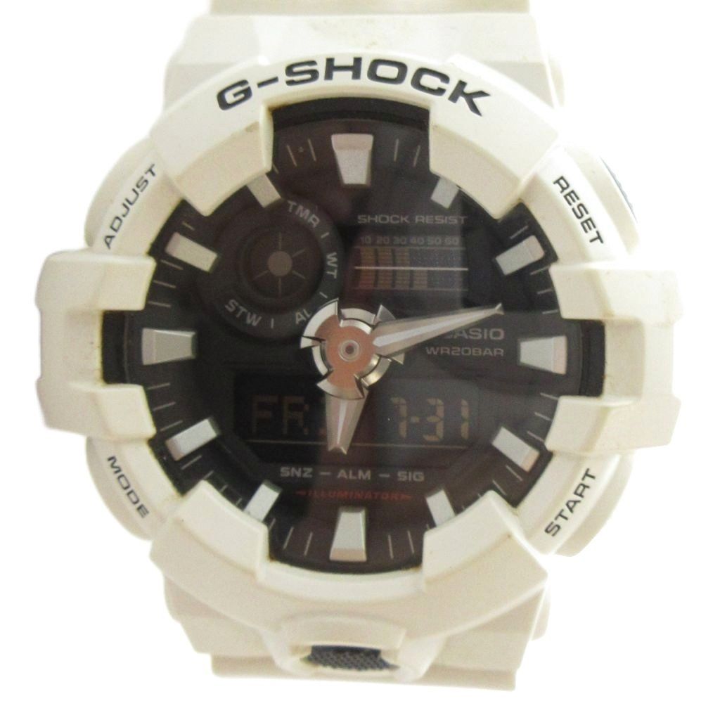 カシオジーショック CASIO G-SHOCK GA-700 腕時計 ウォッチ クォーツ アナデジ ロゴ カレンダー付き 白 ホワイト /MQ 6,942円