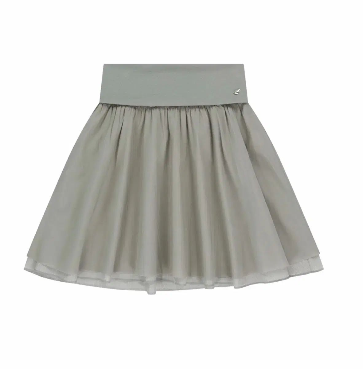ISSEY MIYAKE イッセイミヤケ ダブルシャーリングスカート グレー サイズ2