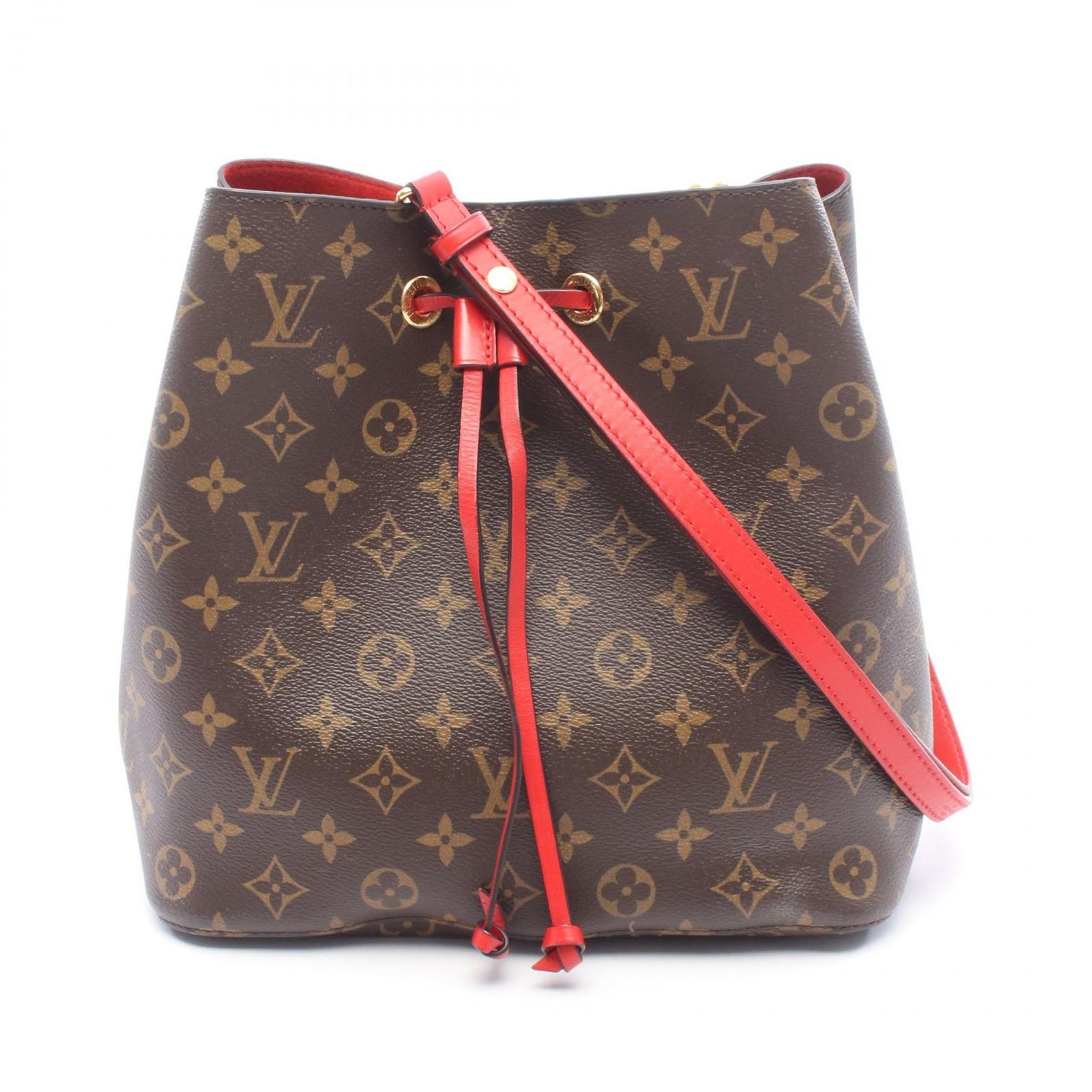 ルイ・ヴィトン LOUIS VUITTON ショルダーバッグ ネオノエ モノグラム コクリコ M44021 コクリコ PVCコーティングキャンバス レザー ネオノエ レディース Used B