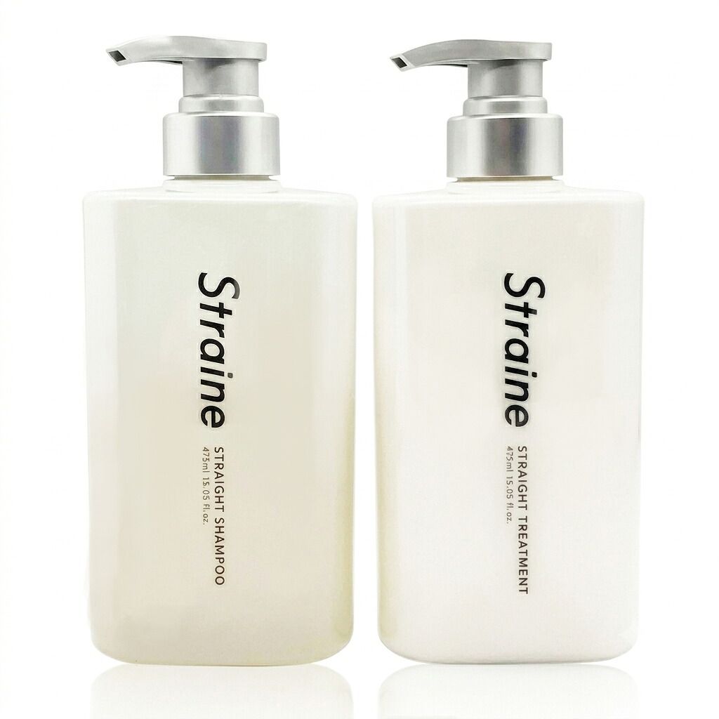 Straine ストレイン ストレート シャンプー&トリートメント 本体 475ml