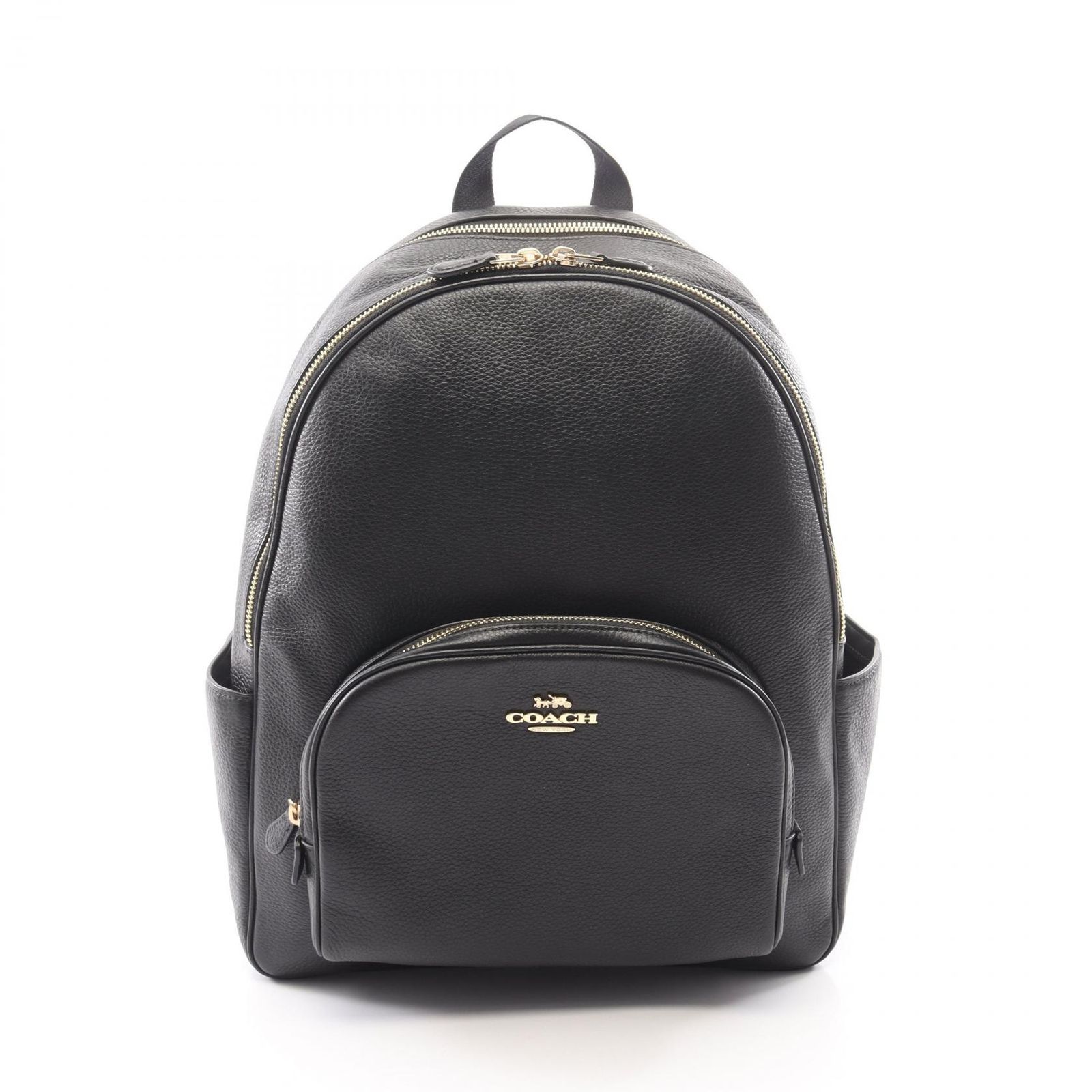 コーチ COACH リュックサック バックパック ラージ コート 5669 ブラック レザー ラージコート バックパック レディース Used A