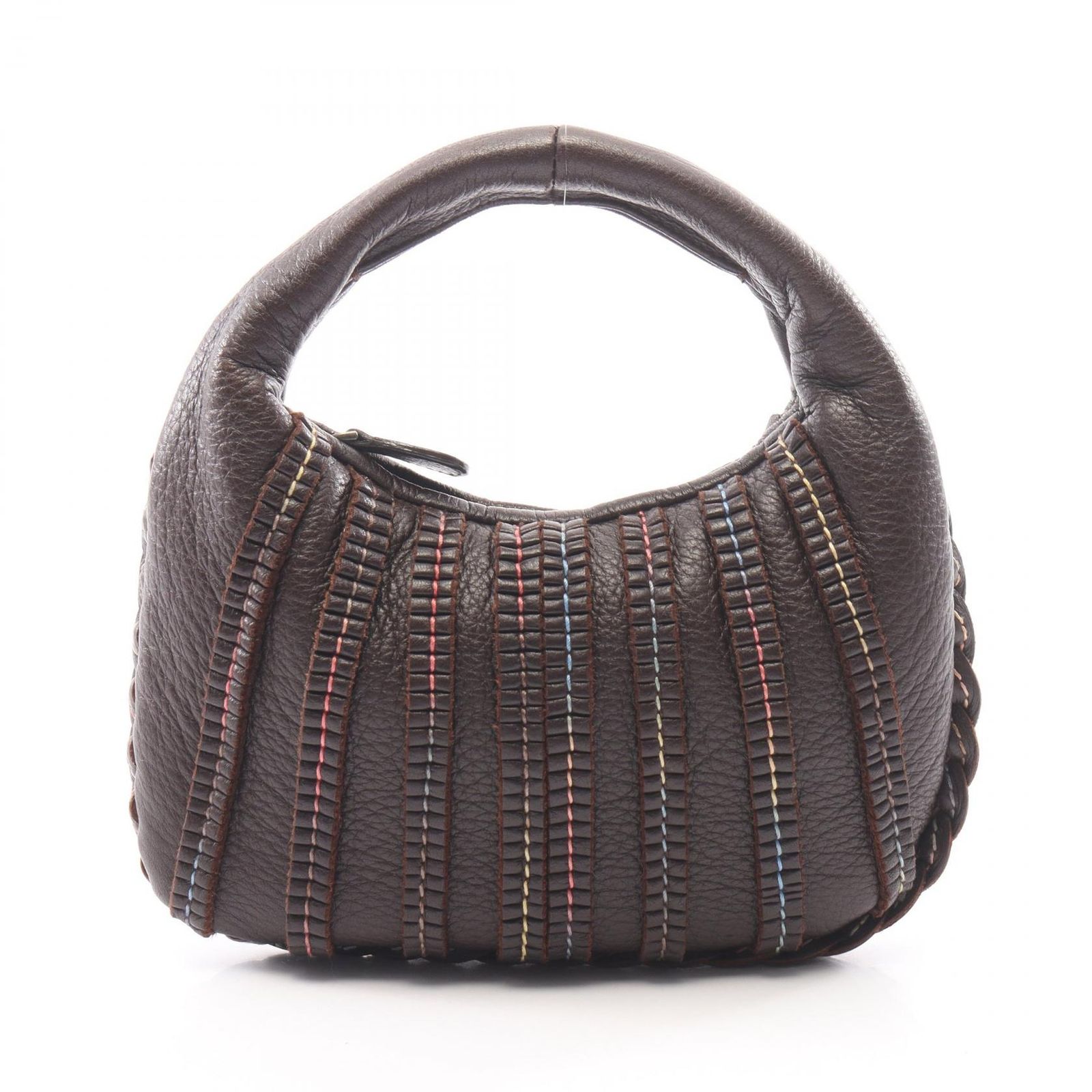 ボッテガヴェネタ BOTTEGA VENETA ハンドバッグ ブラウン/マルチ レザー ミニ ホーボーバッグ レディース Used A 131,900円