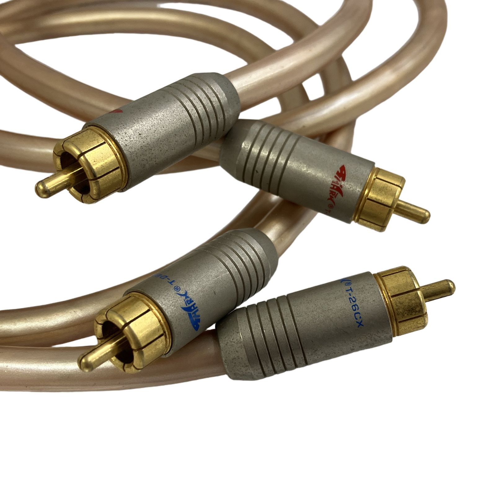 SHARK WIRE T-26CX SP18122G 1m x 2個セット RCAプラグ オーディオケーブル ハイエンドRCA DTM オーディオ 音響機材 中古 T11501121 8,614円