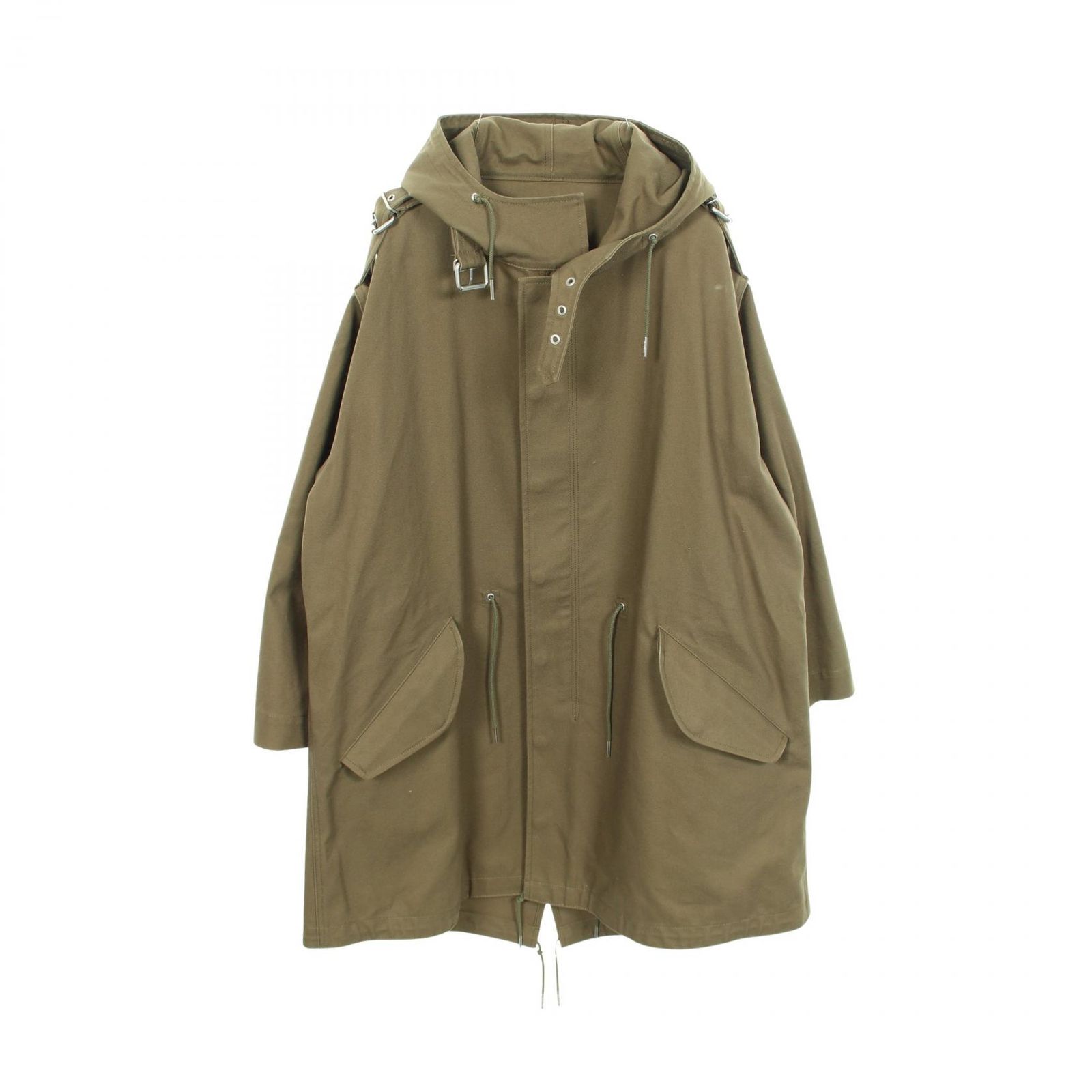 セリーヌ CELINE モッズコート CELINE × CHRISTIAN MARCLAY ミリタリーコート フード付き 2W049597C コットン × CHRISTIAN MARCLAY コート レディース Used A