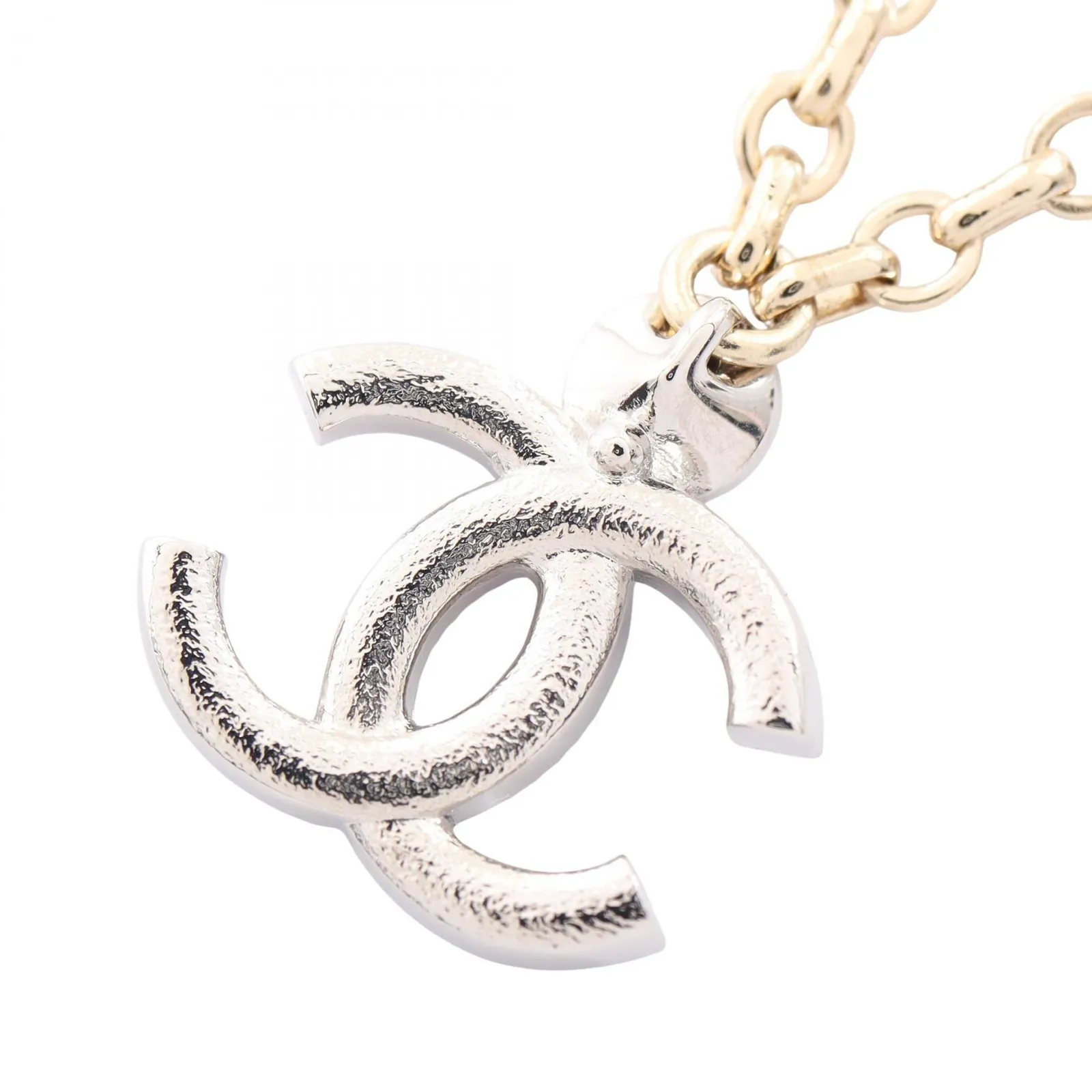 シャネル CHANEL ネックレス ココマーク コンビ GP（ゴールドメッキ