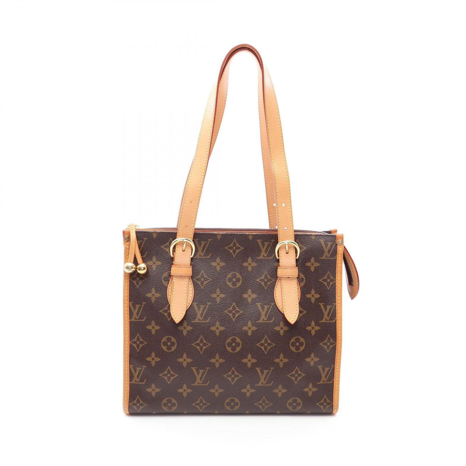 ルイ・ヴィトン LOUIS VUITTON トートバッグ ポパンクール オ モノグラム M40007 PVCコーティングキャンバス レザー ポパンクール・オ レディース Used B