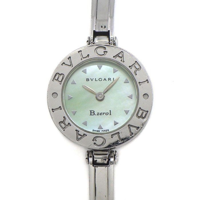 ブルガリ BVLGARI 腕時計 B-zero1 ビーゼロワン BZ22S バングル グリーン マザーオブパール文字盤 SS クオーツアナログ / #M 【中古】