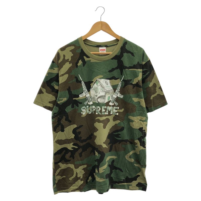 【中古】Supreme 26SS Origami Tee L 迷彩 カーキ シュプリーム[66]