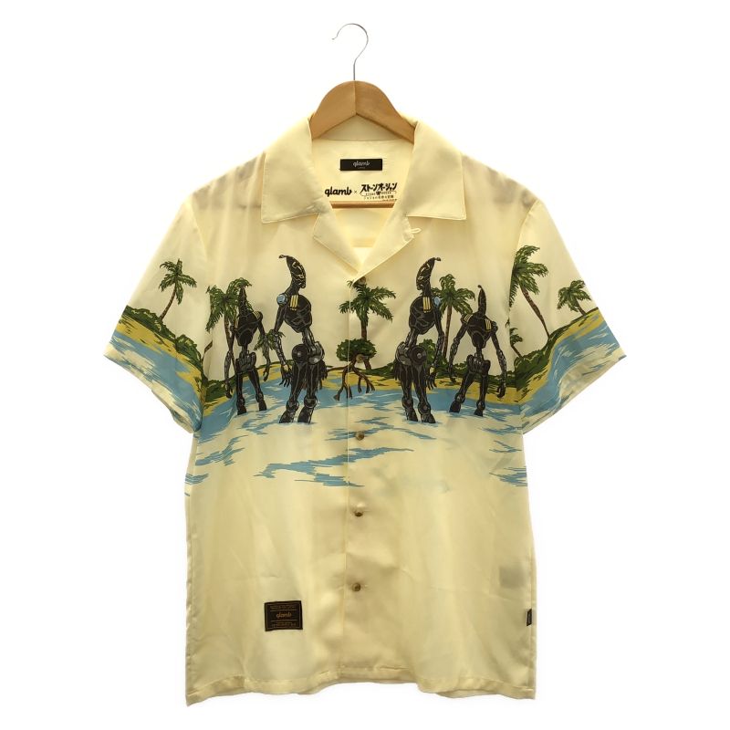 【中古】glamb × ジョジョの奇妙な冒険 ストーンオーシャン アロハシャツ L イエロー グラム[66] 12,046円
