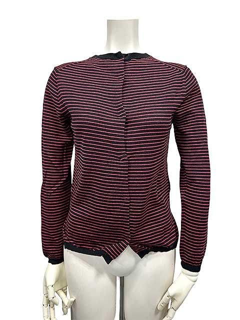 【未使用】【新古品】PRADA　プラダ　トップス　ニット　ボーダー　165/76　38サイズ　7号　秋冬　長袖ニット＿S13＿＿セルモアから出品＿s-0791-r13