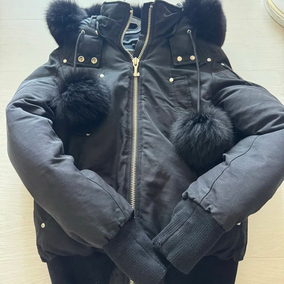 MOOSE KNUCKLES ムースナックルズ レディース ダウン ブラック ファー
