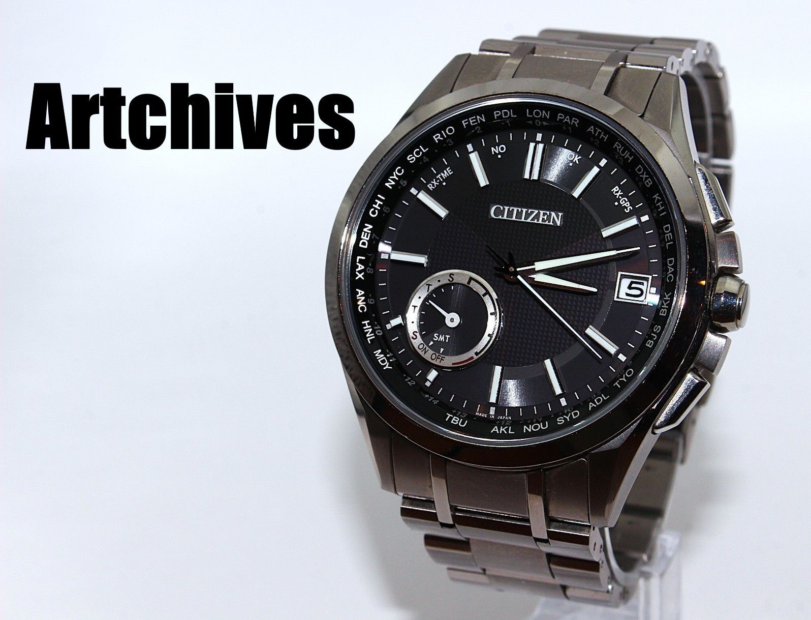 『VRW-2086』☆時計☆CITIZEN (シチズン)☆CC3010-51E☆アテッサ☆BK文字盤 メンズ ソーラー 稼働品☆