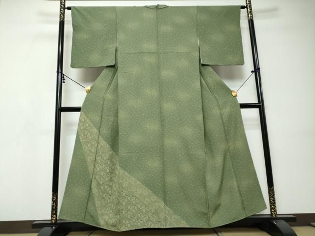 平和屋着物●訪問着　草花文　正絹　逸品　DABI9349ud