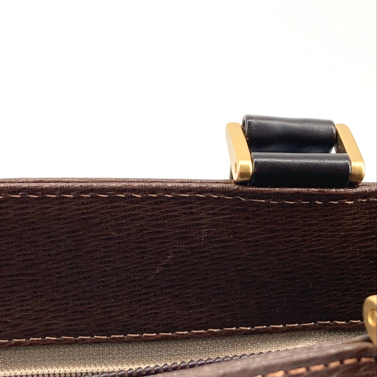 BURBERRY（バーバリー） ヴィンテージミニ ゴールド金具 トートバッグ ブラウン