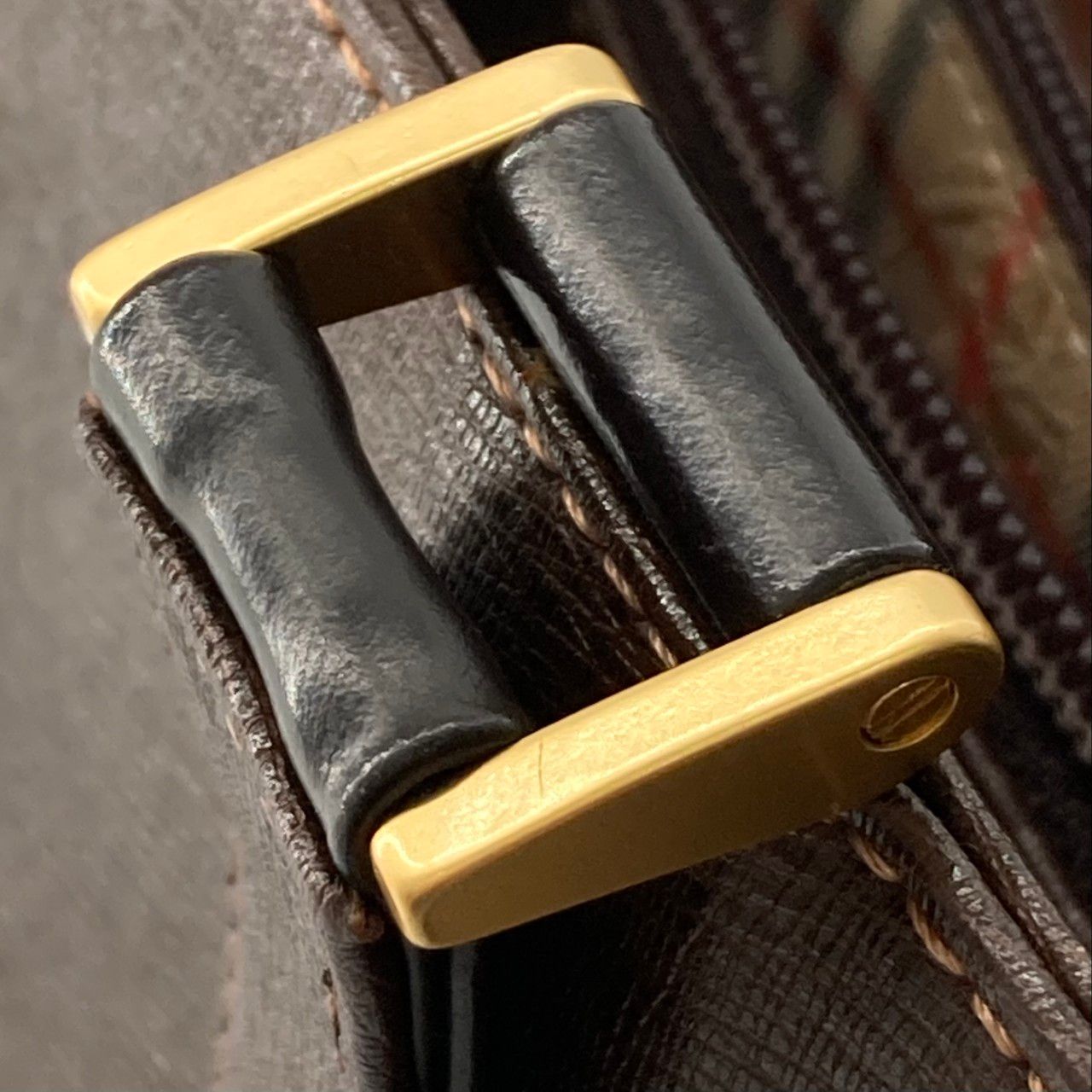 BURBERRY（バーバリー） ヴィンテージミニ ゴールド金具 トートバッグ ブラウン
