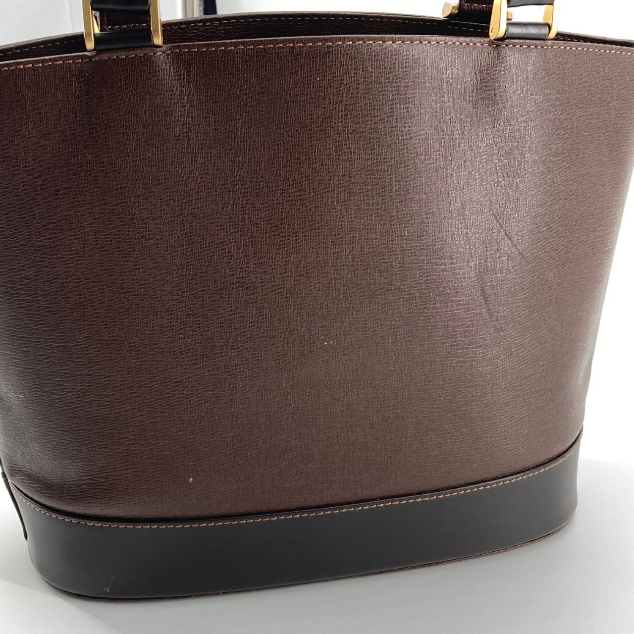 BURBERRY（バーバリー） ヴィンテージミニ ゴールド金具 トートバッグ ブラウン