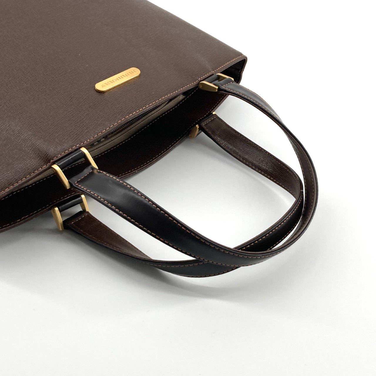 BURBERRY（バーバリー） ヴィンテージミニ ゴールド金具 トートバッグ ブラウン