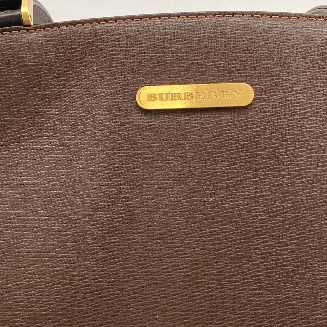 BURBERRY（バーバリー） ヴィンテージミニ ゴールド金具 トートバッグ ブラウン