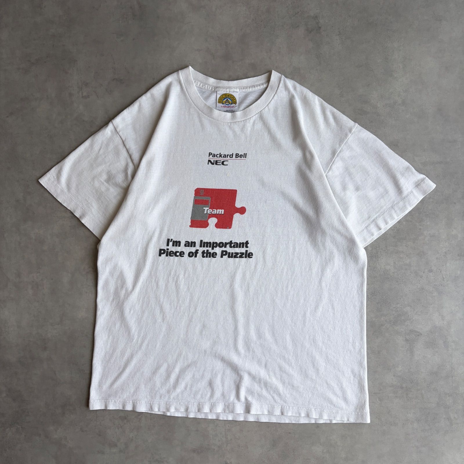 90s Packard Bell NEC 企業Tシャツ USA製 袖シングルステッチ フロッピーディスク IT テック 企業物 ヴィンテージTシャツ