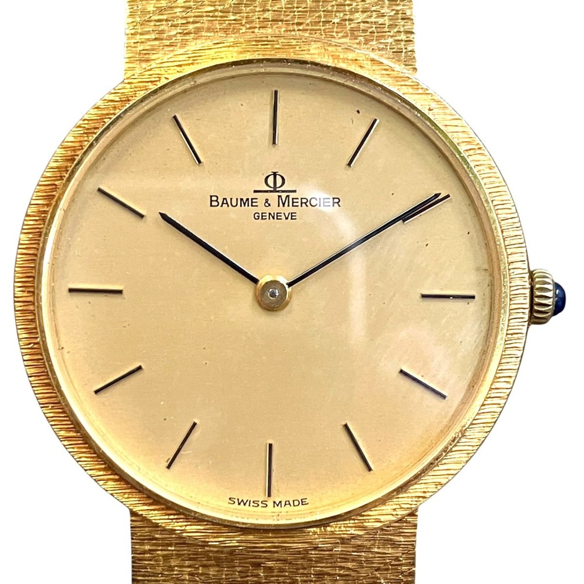 ボーム＆メルシェ Baume & Mercier 腕時計 総重量約72.2g K18 K18 手巻き ゴールド文字盤 35130 メンズ