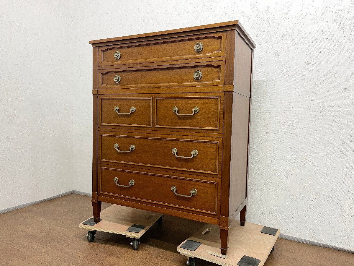 ▼ドレクセルヘリテイジ DREXEL HERITAGE トライユン チェスト TRIUNE マホガニー 高級クラシック家具 洋タンス 収納箪笥 724 (貝1810) 59,400円