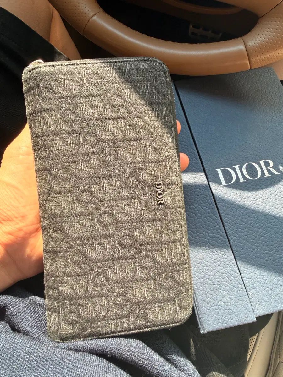 ディオール オブリーク ロングウォレット ブラック