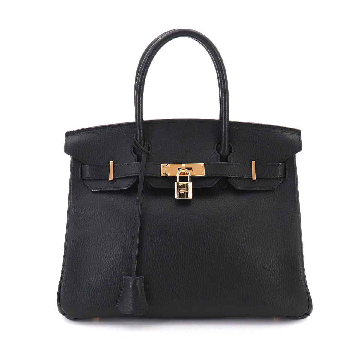 新品同様 エルメス HERMES バーキン30 アルデンヌ ブラック ハンド バッグ □B刻印 1998年製 ゴールド 金具 Birkin 30 90332446 1,015,000円