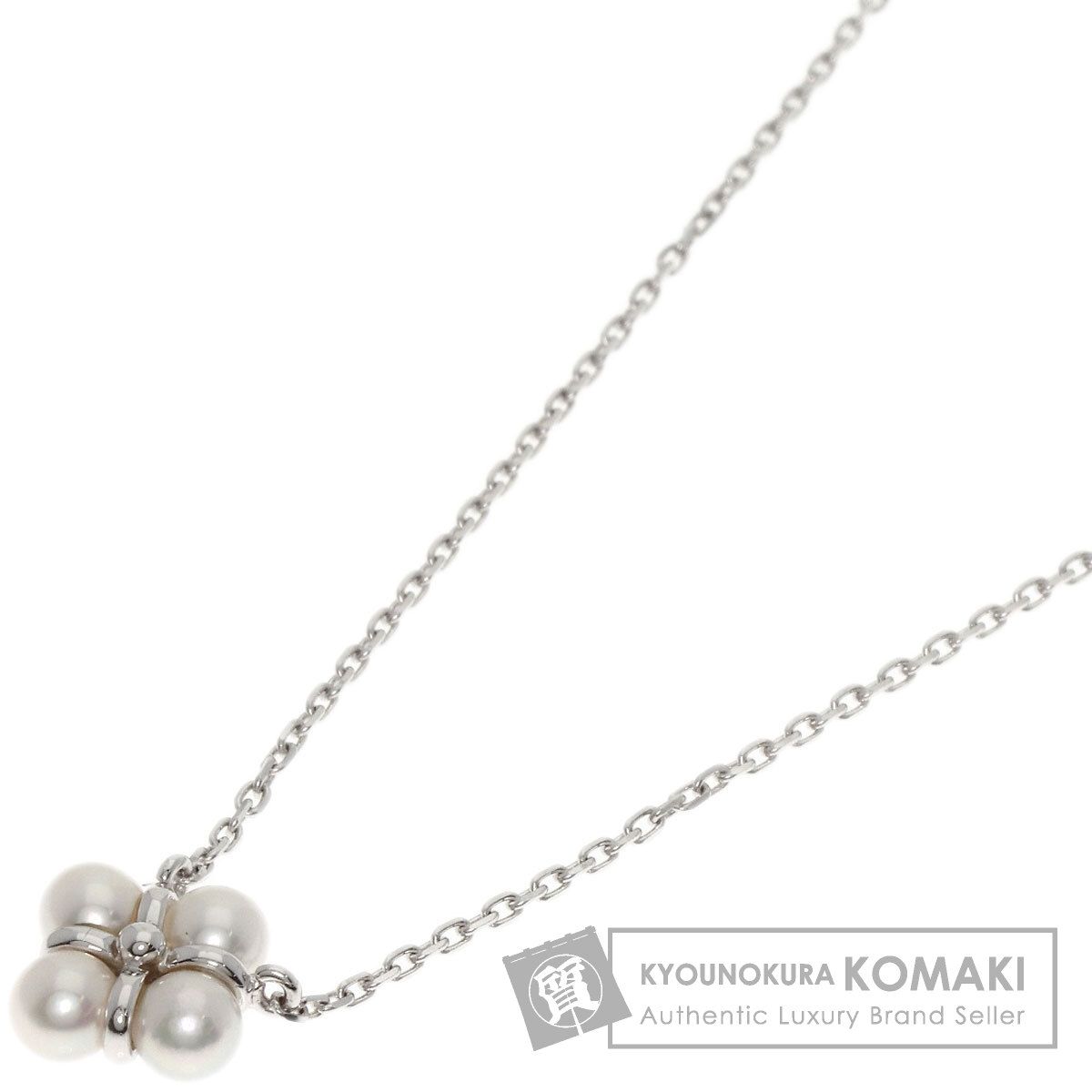MIKIMOTO ミキモト ペルリータ パール 真珠 NC ネックレス K18WG レディース [中古]