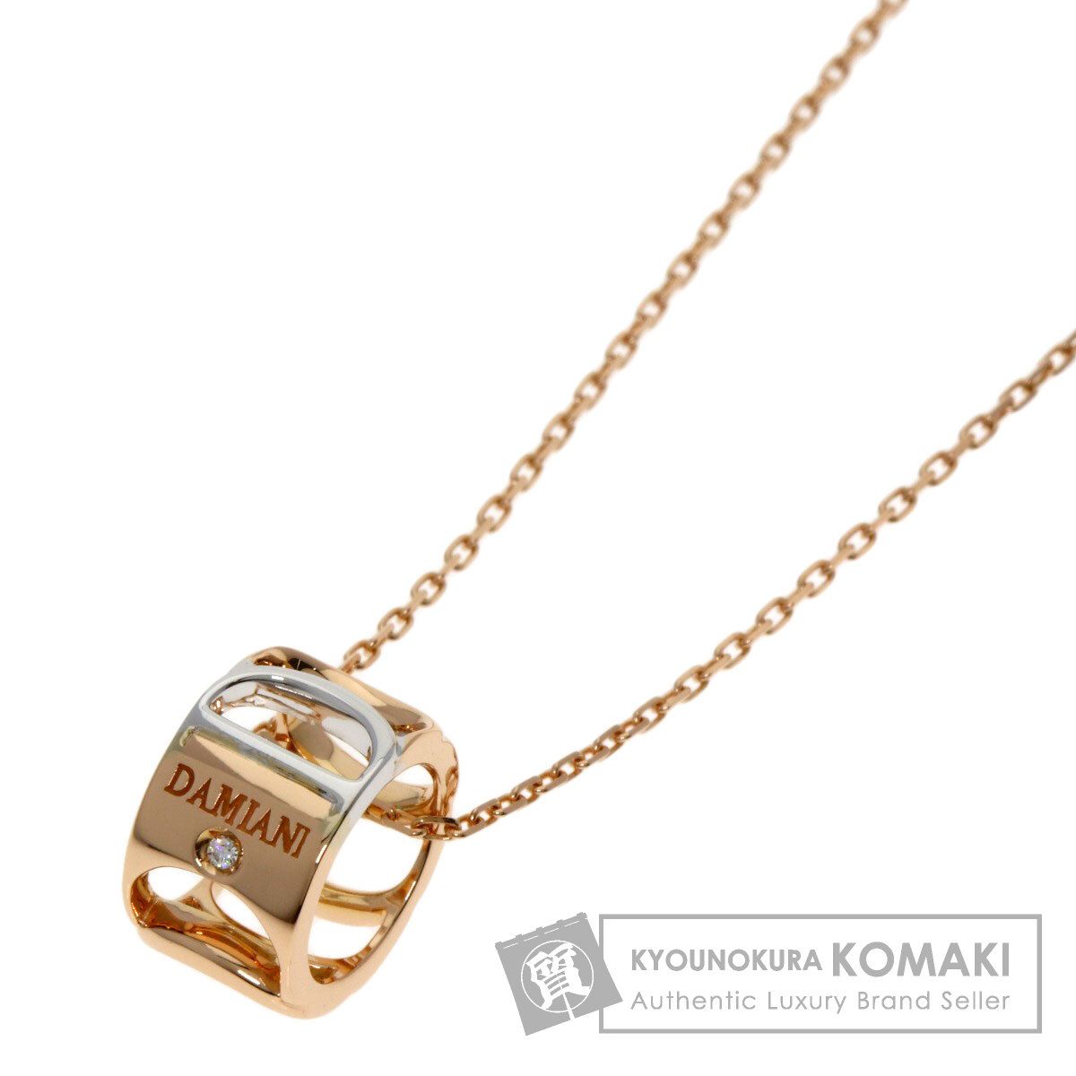 Damiani ダミアーニ ダミアニッシマ 1P ダイヤモンド ネックレス K18PG レディース [中古]