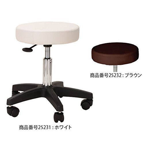 エステ備品2点セットA ブラウンセット [ スツール 丸椅子 イス 椅子 チェア エステワゴン サイドワゴン ワゴン ラック キャスター付き ]ｍａ