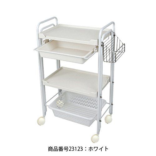 エステ備品2点セットA ブラウンセット [ スツール 丸椅子 イス 椅子 チェア エステワゴン サイドワゴン ワゴン ラック キャスター付き ]ｍａ