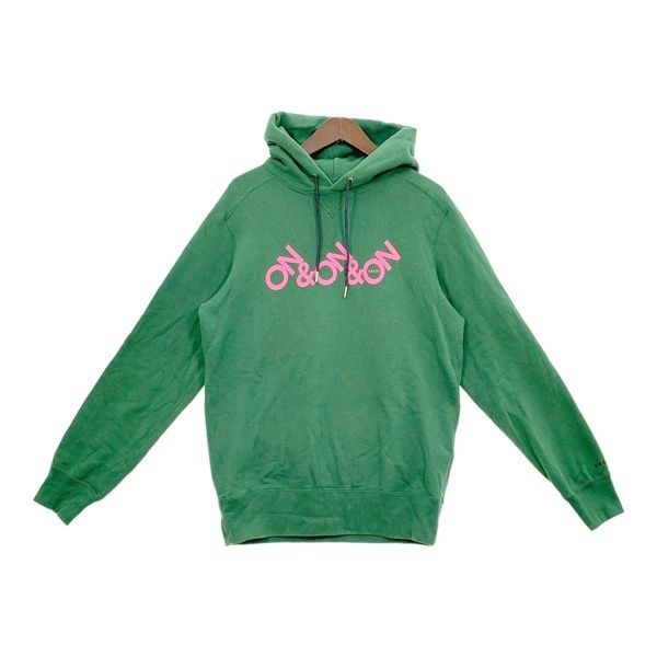 sacai サカイ ON&ON スウェット パーカー トレーナー フーディー 裏毛 プルオーバー 22-0450S メンズ サイズ2 グリーン トップス DM19973■